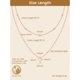thumbnail image 5 of KeyStyle Cross Necklace for Women,14K Rose Gold Plated Double Layered Cross Pendant Copper Christmas Easter Christian Jewelry Gifts, 5 of 9