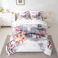 thumbnail image 2 of YST, Cherry Blossoms, Comforter Set, Japanese Style, 7-Piece, Butterfly, Queen Size, 2 of 4
