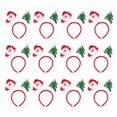 thumbnail image 1 of Qarigey 12 Uds. De diademas navideñas para mujer, clásicas astas de reno, Santa, árbol de Navidad, hebilla para el pelo, diadema encantadora, Accesorio para el cabello Papá Noel y árbol Qarigey AP013012-07, 1 of 6