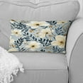 thumbnail image 2 of Designart "Minimalist Floral Whispers In Dreamy Garden I" Floral Printed Throw Pillow, 2 of 5