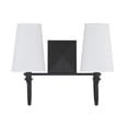 thumbnail image 3 of Savoy House Cameron 15" 2 Lights Transitional Metal Bath Bar in Matte Black, 3 of 6