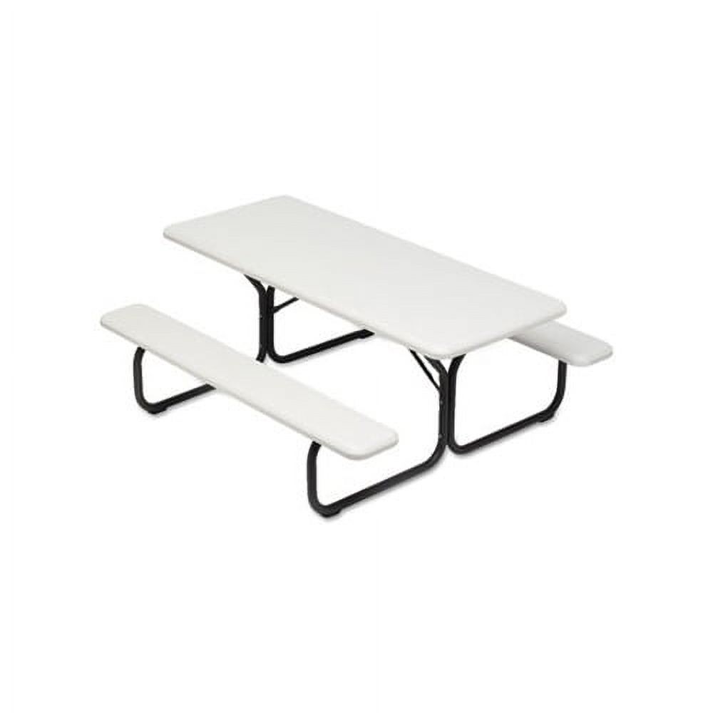 Iceberg 65923 IndestrucTable TOO 1200 Series Resin Picnic Table, 72w x 30d, Platinum - image 2 of 2