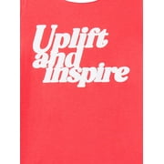 Athletic Works Girls Active Graphic Tee with Short Sleeves, Sizes 4-18 Plus