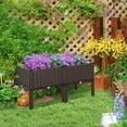 thumbnail image 2 of Outsunny Bac de Jardin Surélevé 2 Pcs PP Bac à Fleurs Surélevé, 2 of 10
