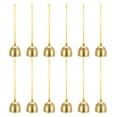 thumbnail image 1 of 12 Pcs Campana de viento, campanas colgantes, campanas de templo retro, campana de viento de metal chino redonda para exteriores, amarilla, 1 of 1
