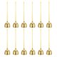thumbnail image 1 of 12 Pcs Campana de viento, campanas colgantes, campanas de templo retro, campana de viento de metal chino redonda para exteriores, amarilla, 1 of 1