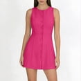 thumbnail image 3 of WRKEKC Bodycon Dresses for Women Sleeveless Crew Neck Bodycon Mini Elegant Flowy Silhouette Everyday Chic Soft, 3 of 8