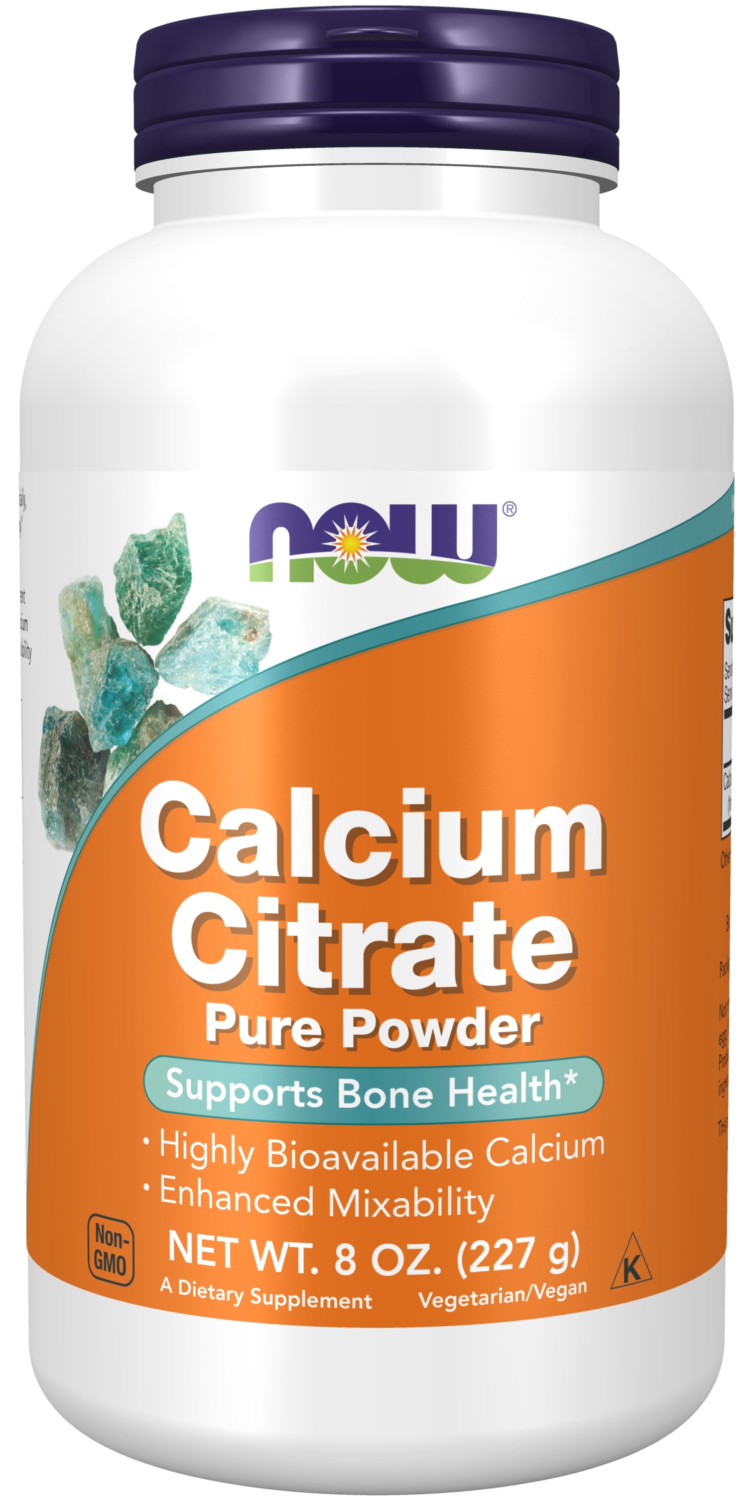 NOW Supplements, Calcium Citrate Powder, Highly Bioavailable Calcium