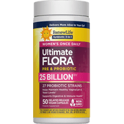 Renew Life Womens Wellness, Womens Care Probiotic, 25 Billion CFU per Cap, 50 Count