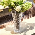 thumbnail image 4 of Glass Flower Vase, 12'' Tall Crystal Vase Clear Large Glass Vases Table Decorative Vase for Flowers Perfect Home Decor, 4 of 8