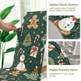 thumbnail image 5 of Yayeee 2 Pack Dining Chair Covers Stretch Parson Chairs Slipcovers Seat Protector, Green Christmas Trees, 5 of 6