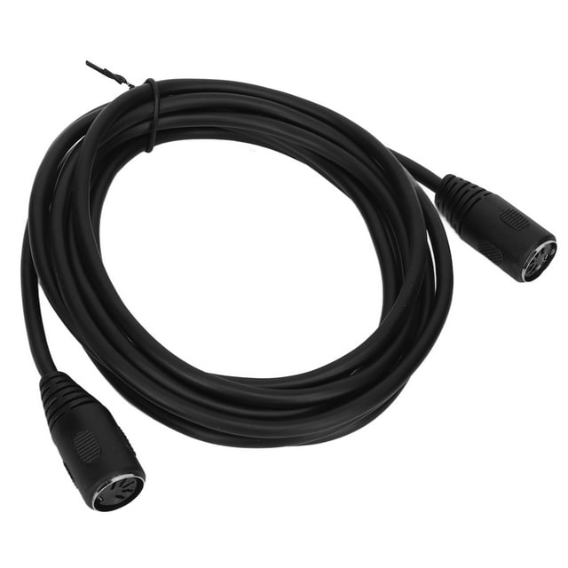 DIN 5Pin Female To DIN 5Pin Female Adapter, PVC DIN 5PIN Adapter Cable Explosion Proof 9.8ft Plug and Play for AV Equipment
