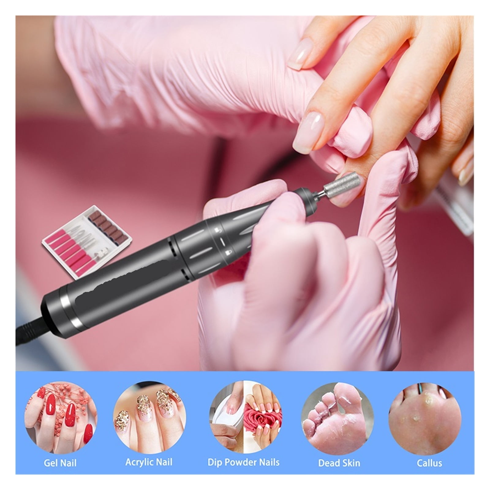 35000RPM Electric Manicure Machine USB Nail Drill For Acrylic Nail Gel Polish Professional E-file Milling Nail Files Salon Tool