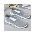 thumbnail image 6 of Gomelly Women Casual Shoes Slip On Loafers Knit Upper Sneakers Comfort Walking Shoe Sports Travel Flats Grey 5.5, 6 of 7