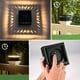 thumbnail image 4 of Luzes Solares Al Aire Libre 2 Conjuntos de Luces de Columna Solar, Luces de Tapa de Columna Solar Al Aire Libre Ip55 Luces de Cerca Solar, Adecuadas para 3.5x3.5 4x4 5x5 Terraza, Pasillo Y Decoración, 4 of 6