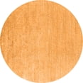 thumbnail image 1 of Ahgly Company Indoor Round Solid Orange Modern Area Rugs, 6' Round, 1 of 4
