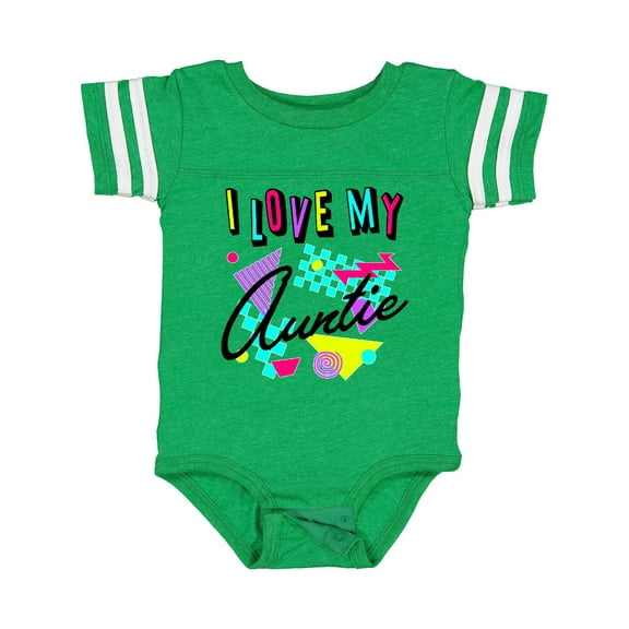 Inktastic I Love My Auntie- 80s Retro Style Boys or Girls Baby Bodysuit