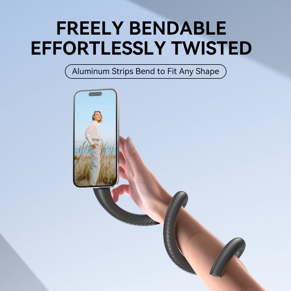 AOOOWER Phone Holder For Stroller Magnetic Suction Flexible Gooseneck Phone Holder