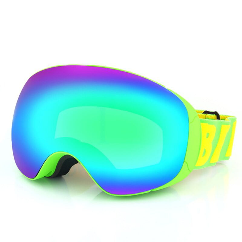 Unisex Ski  Goggles Anti-Fog Double lens UV 400 Matte blue Frame Blue-AD0827 