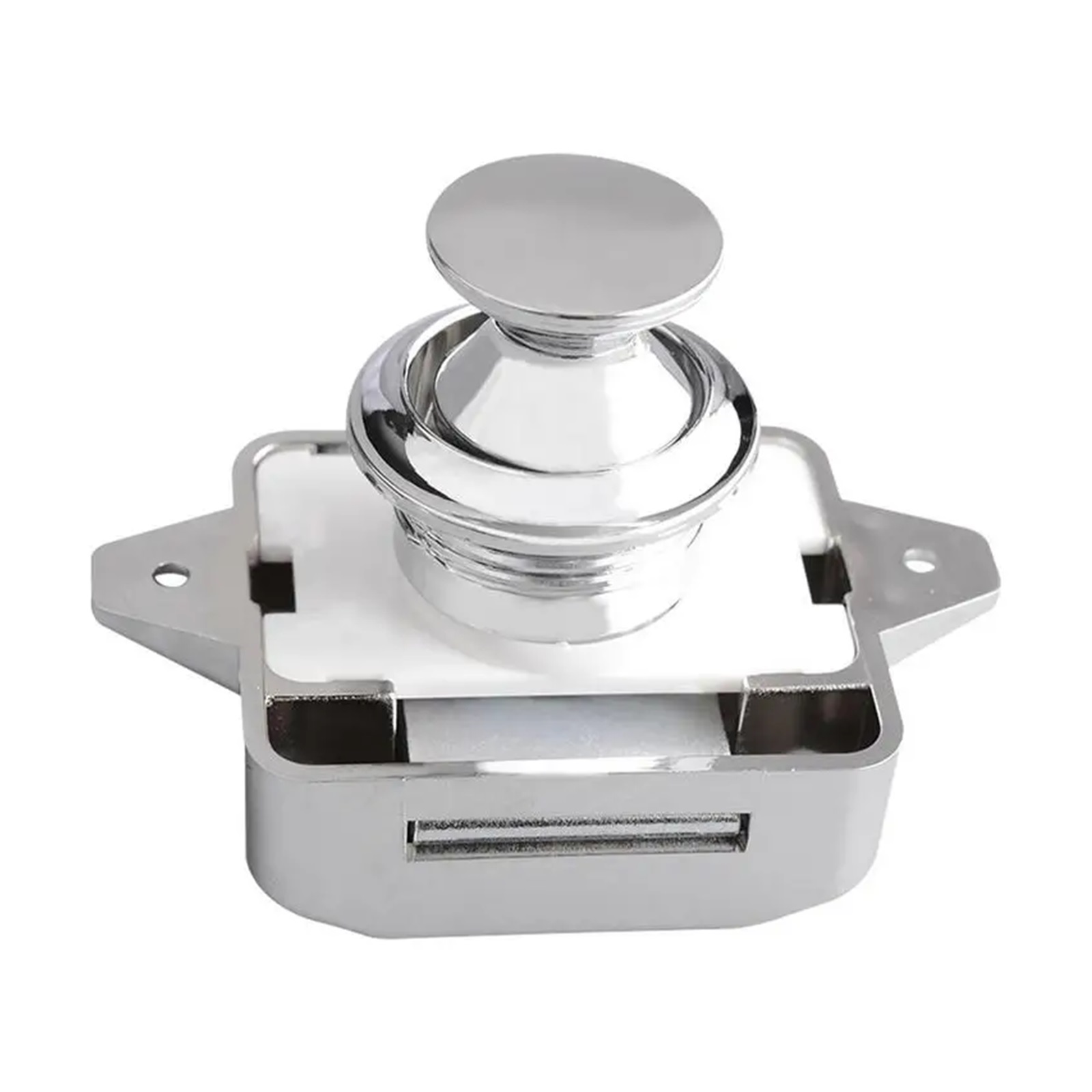 Camper Car Push Lock Keyless RV Push Cabinet Locks Metal Boat Cabinet Cupboard Push Button Compartment Latch Catches Locks