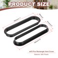 thumbnail image 2 of Grommet de escritorio ovalado de 8" Uxcell, gestión de cables de almacenamiento de agujeros de plástico para oficina y hogar, negro, 10 Pcs, 2 of 7