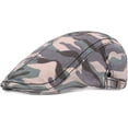 thumbnail image 2 of CoCopeaunts Newsboy Cap Vintage Classic Camo Beret Unisex Newsboy Hat Adjustable Cotton Retro Beret Cap Cabbie Driver Ivy Caps, 2 of 7
