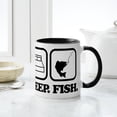 thumbnail image 6 of CafePress - Eat Sleep Fish - 11 oz Ceramic Mug - Novelty Coffee Tea Cup, 6 of 6