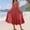 🔥 Red, variant on Sentmoon Decora Dress Draped Dress 2026 Plaid Print Crew Neck Pleated Loose Fit Plus Size Womens Casual Summer Dresses for All Seasons and Occasions S-3XL