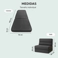 thumbnail image 3 of Sofá Cama Individual Sky Care 3 en 1 Color Gris, 3 of 8