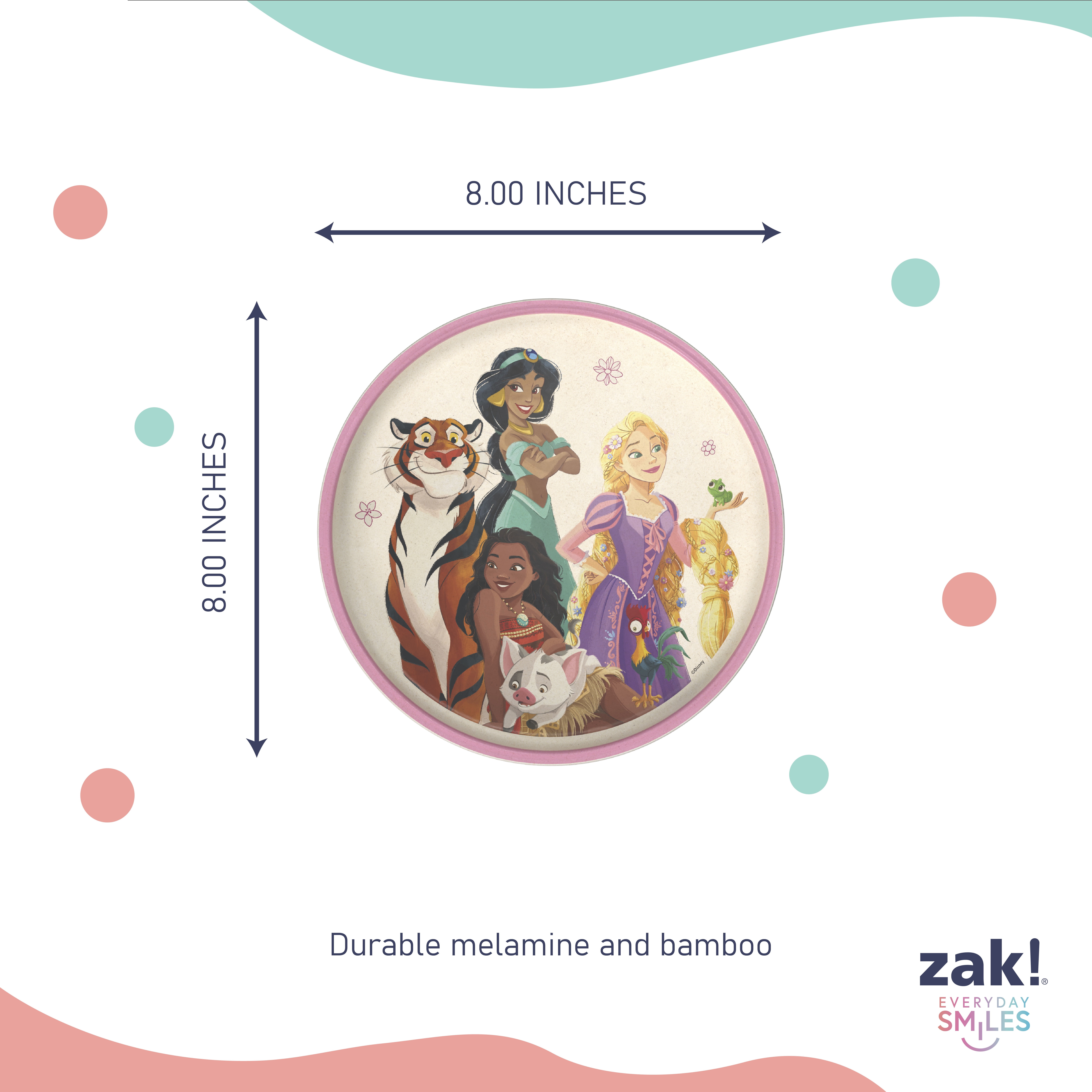 Zak Designs Princess 8" Plate