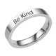 thumbnail image 1 of Anillo BeKind de acero de titanio para mujer, joyería europea y americana, joyería para parejas, nicho para hombre, Navidad, 1 of 6