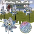 thumbnail image 6 of Laser Reflective Bird Repellent Windmill, 360° Rotation Outdoor Waterproof ABS Bird Scare Device, Durable for Garden Balcony Farm Yard Patio Anti-Bird Pest Deterrent, A, 6 of 6