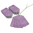 thumbnail image 3 of Inkdotpot 50 Pack Real Silver Foil Paper Tags Made With Love Text Favor Hang Tag, 3 of 6