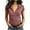Pink, variant on Babysbule Women Zip Mock Neck Set-In Short Sleeve Pullover Regular Fit Casual Tee for Spring Summer Sport Daily Vacation Outfits