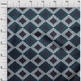 thumbnail image 2 of oneOone Georgette Viscose Fabric Argyle Ikat Print Sewing Fabric BTY 42 Inch Wide, 2 of 4