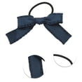 thumbnail image 3 of Unique Bargains 1 Pc Fashion Bow Scrunchies Hair Ties Navy Blue, 3 of 5