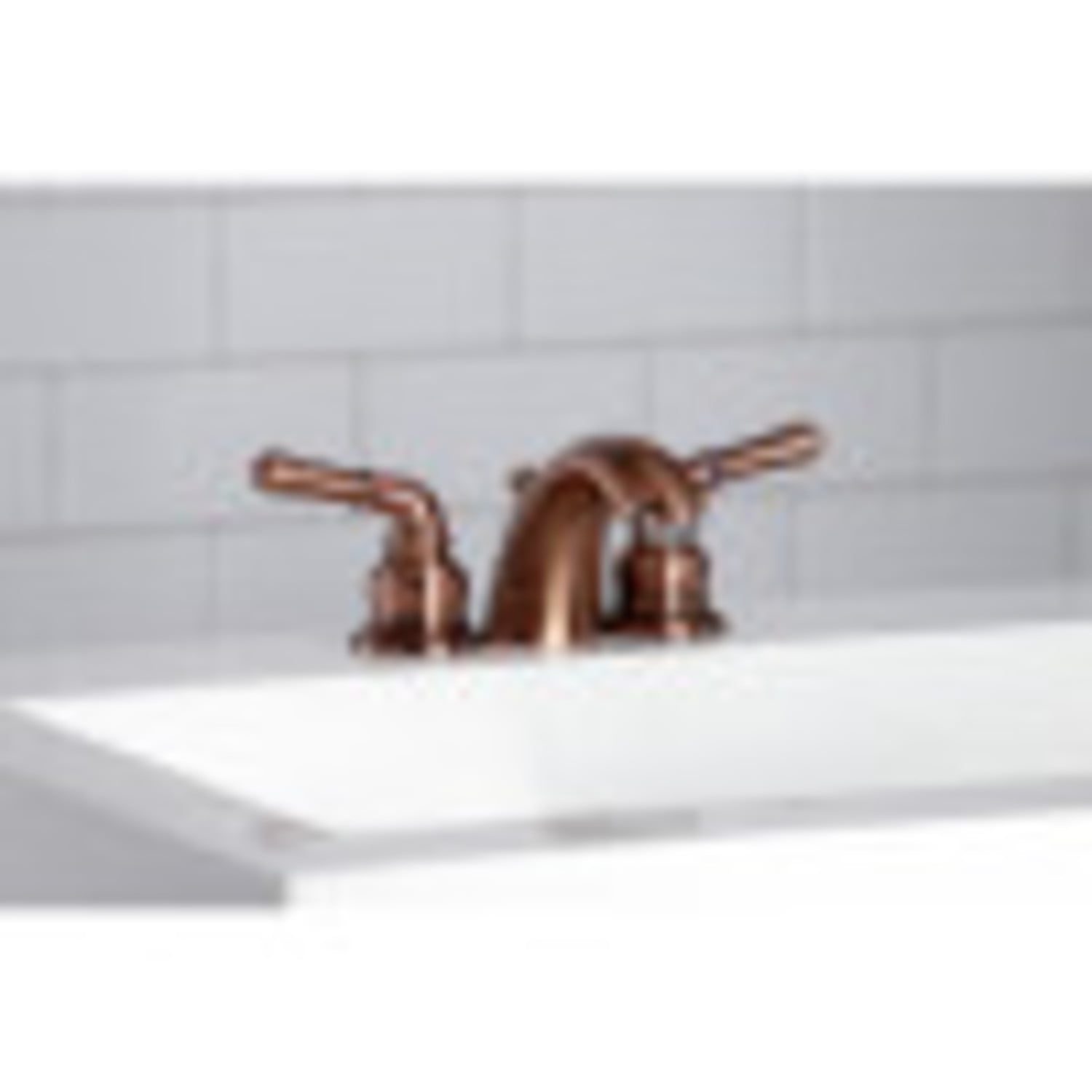 Kingston Brass KB956 Magellan Mini-Widespread Bathroom Faucet, Antique Copper