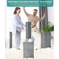 thumbnail image 5 of YRLLENSDAN Room Dividers and Folding Privacy Screens, Wall Divider for Living Room, Freestanding Indoor Room Divider for Room Separation, Gray 3 Panels, 5 of 7