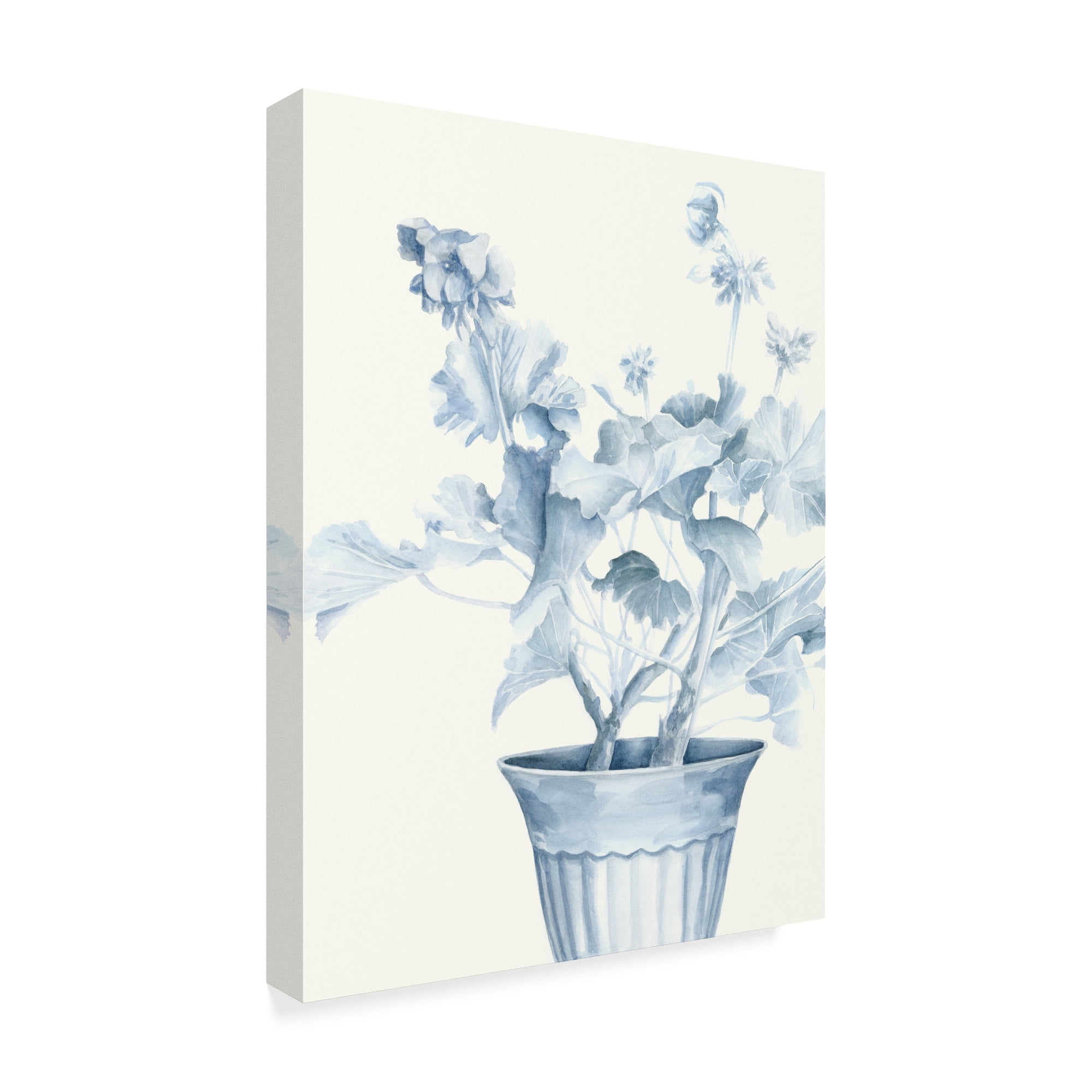 Trademark Fine Art 'Blue Geranium II' Canvas Art by Megan Meagher