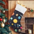thumbnail image 5 of Coolnut Christmas Stocking Personalized Space Planet Large Candy Stocking Hanging Gift Xmas Stockings Decoration 2PCS for Family Holiday Party Ornaments Decor Fireplace, 5 of 7