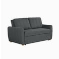 thumbnail image 3 of Serta Grant Scandinavian Convertible Loveseat with Full Size Sleeper, Charcoal Boucle Fabric, 3 of 11