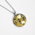 thumbnail image 4 of Football Women's Glass Circular Pendant Necklace, 4 of 5