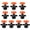 Orange 10 pcs, variant on Pebbuoy 10Pcs 360 Degree Automatic Rotating Sprinkler Heads Garden Irrigation Nozzle Easy to Use Micro Spray Irrigation Tool