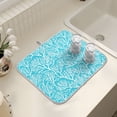thumbnail image 7 of Ryvnso Coral Pattern Dish Drying Mat for Kitchen Countertop 16x18 Small Dish Pad Drainer Rack Dish Sink Mats, 7 of 7