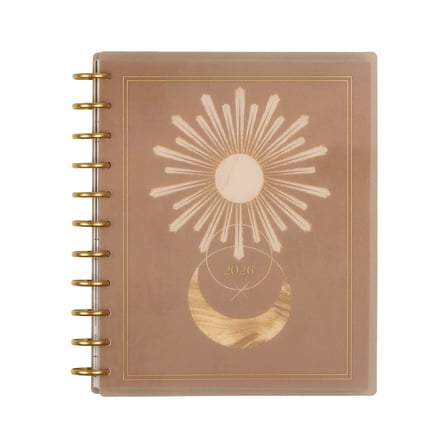 Happy Planner Monthly Weekly Big PlannerJan- December 2026 Star Lover, 2 Sticker Sheets Included, Disc Bound