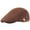 Khaki, variant on Men's Breathable Mesh Summer Hat Adjustable Newsboy Beret Ivy Cap Cabbie Flat Cap (Khaki)