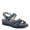 BLUE, variant on Women's ORWELL Ankle Strap Sandals – Adjustable Multi-Strap Design, Anatomic Footbed, Arch Support, Made in Turkey