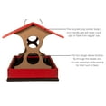 thumbnail image 6 of JCs Wildlife Large Fly Thru Bird Feeder (Cardinal Red and Tan, Feeder Only), 6 of 8