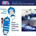 thumbnail image 5 of Happy Nappers: Pillow & Sleepy Sack: Medium - Blue Shark - 54 x 20", 2-In-1: Plush Animal Opens Into Sleeping Bag, Soft Play & Nap Character, Kids 3+, 5 of 13