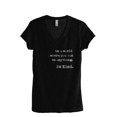 thumbnail image 1 of In A World Where You Can Be Anything Be Kind Women's Fashion Relaxed V-Neck T-Shirt Tee Heather Blac, 1 of 5